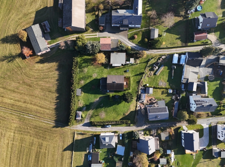 Hausansicht Vogelperspektive